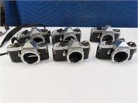 (6) AS IS Pentax mod ME-Super Parts/Repair Cameras