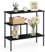 BLACK CONSOLE TABLE 31.5IN NARROW ENTRYWAY TABLE
