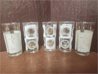 Set 5 MCM Drinking glasses