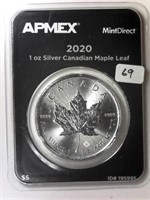 2020 1 Oz Canada Maple leaf