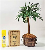 DANIEL DEFOE ROBINSON CRUSOE BOOK, PALMTREE DECOR