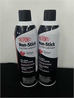 Two new 14 oz cans of non-stick Dry Film