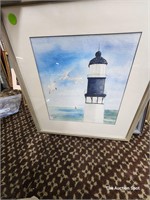 Lighthouse Painting Signed D Bucks