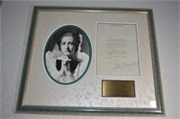 Joan Crawford Framed Autograph