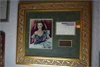 Vivien Leigh Framed Autograph