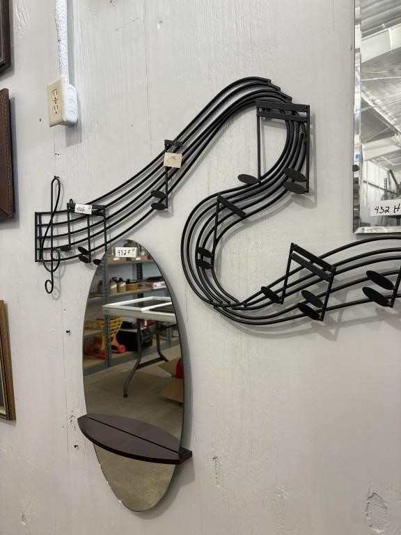 Large Music Note Wall Decor