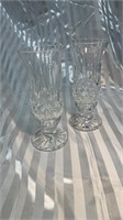 Pair of Waterford Crystal Hurricane Candle