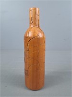 Wood Puzzle Wine Bottle