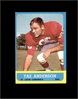 1963 Topps #151 Taz Anderson RC EX to EX-MT+