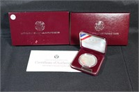 1988 D Olympic Coins Silver Dollar UNC in Elegant