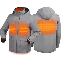($100) Men's Heated Hooded Jacket with Batter
