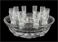 Vintage Baccarat "Abysse" crystal caviar & vodka