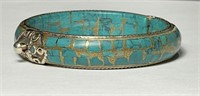 Natural Hand Made Tibetian Turquoise Bangle