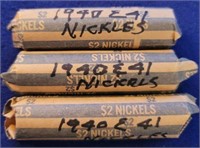 3 Rolls of Nickels