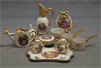 WHITE MINIATURE LIMOGES COLLECTION (11)
