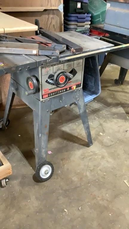 Sears craftsman 10” saw table untested