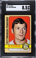 1972 Topps Hockey #97 Jim Rutherford (RC) SGC 8.5