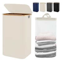 Laundry Basket with Lid, 120L Clothes Hamper for L