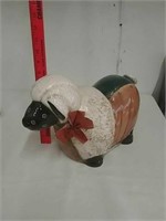 Ceramic sheep statue