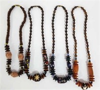 Glass, Ceramic, Wood & Beaded Necklaces