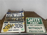 West Virginia license olates and safety first
