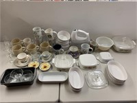 Vintage Kitchenware Set - Assorted Mugs, Plates, B