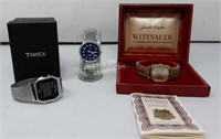 2 Timex + 1 Wittnauer Watches - L