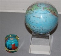 SELECTION OOF GLOBE PAPERWEIGHTS