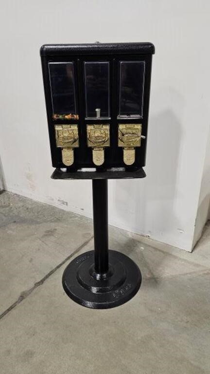 TRIPLE VEND SEAGA COIN OPERATED CANDY MACHINE