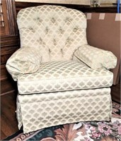 Jessica Charles Silk Upholstered Rocker