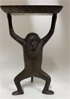 VINTAGE BRASS/BRONZE MONKEY BUSINESS CARD HOLDER