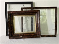 3 Antique Frames with Glass