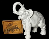 Playing Card Box  & Elephant Statuary