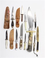 (11) Vintage Knife Lot Colonial Prov Sheffield No8