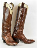 VINTAGE LEATHER WESTERN BOOTS