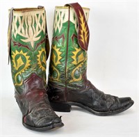 VINTAGE LEATHER WESTERN BOOTS BY NOCONA