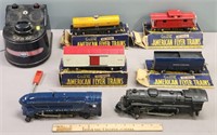 American Flyer Trains incl Royal Blue Locomotive