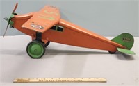 Pressed Steel Airplane Antique Toy