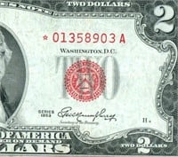 **STAR** $2 1953 United States Note ** CURRENCY