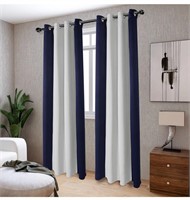 New LORDTEX Color Block Blackout Curtains for