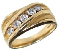 14kt Gold Gent's 1.00 ct Diamond Ring