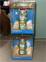 Two Care Bear Christmas ornaments