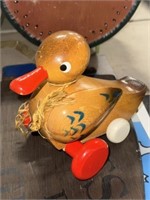 Vintage wooden duck