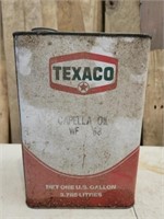 Vintage Metal Texaco Container