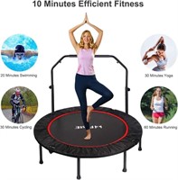 AS IS-FirstE 48" Foldable Fitness Trampolines