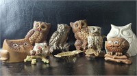 Vintage Owl Figures & Owl Decor