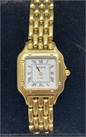 Geneve Panther 18k yellow gold 25mm ladies watch