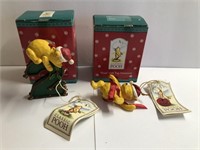 Hallmark Lot of 2 Winnie The Pooh Ornaments