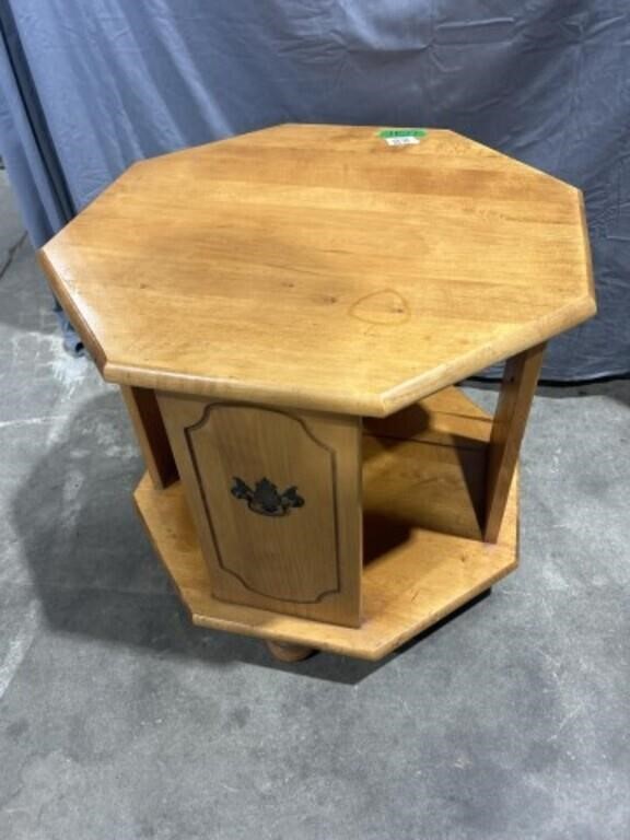 Octagon end table