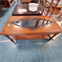 GLASS TOP COFFEE TABLE